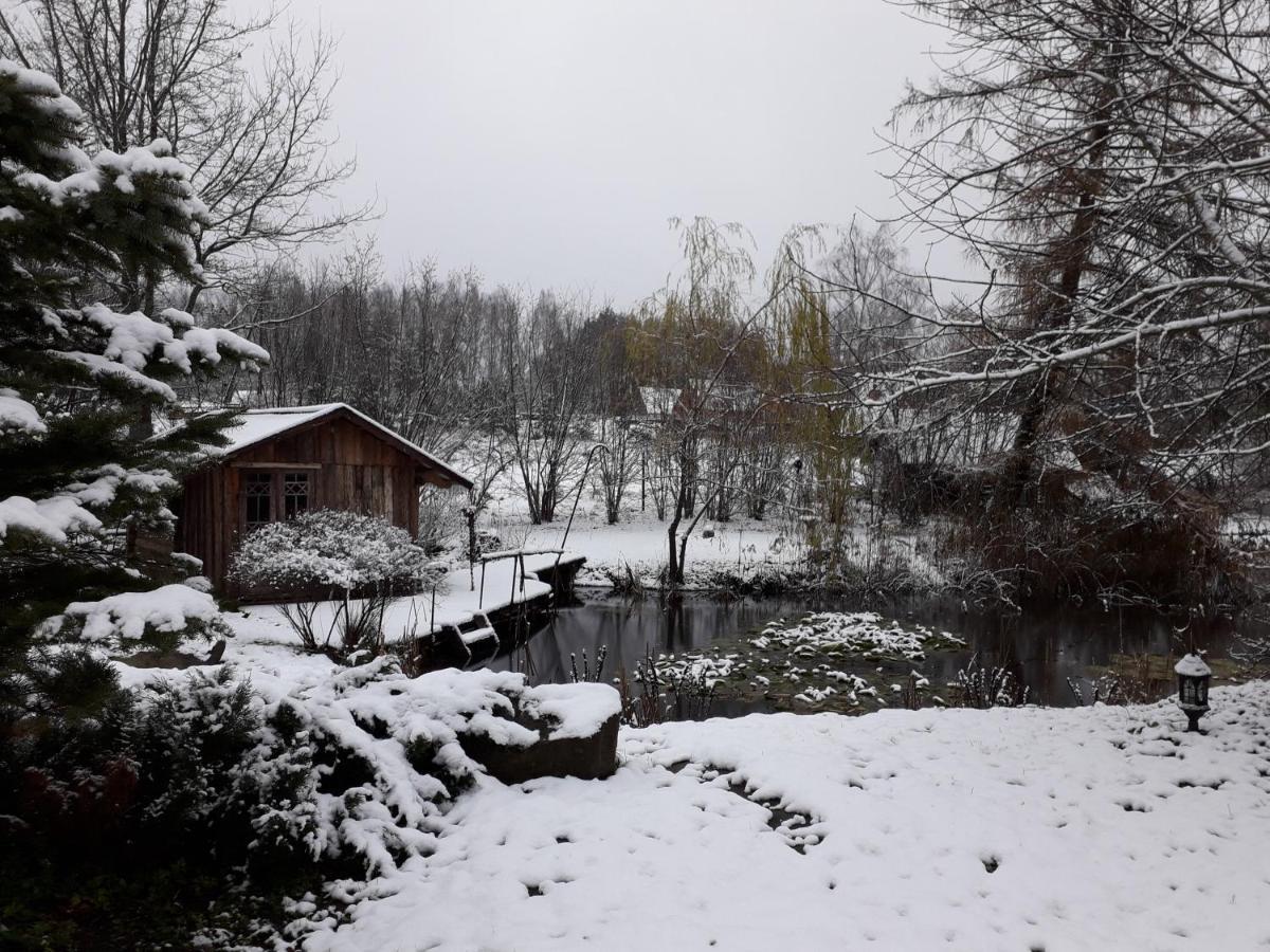 Idilliska Latgaliesu Lauku Maja Ar Melno Pirti Villa Аглона Екстериор снимка